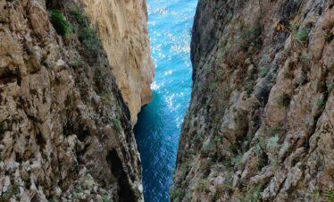 gaeta den kluvna klippan monte orlando